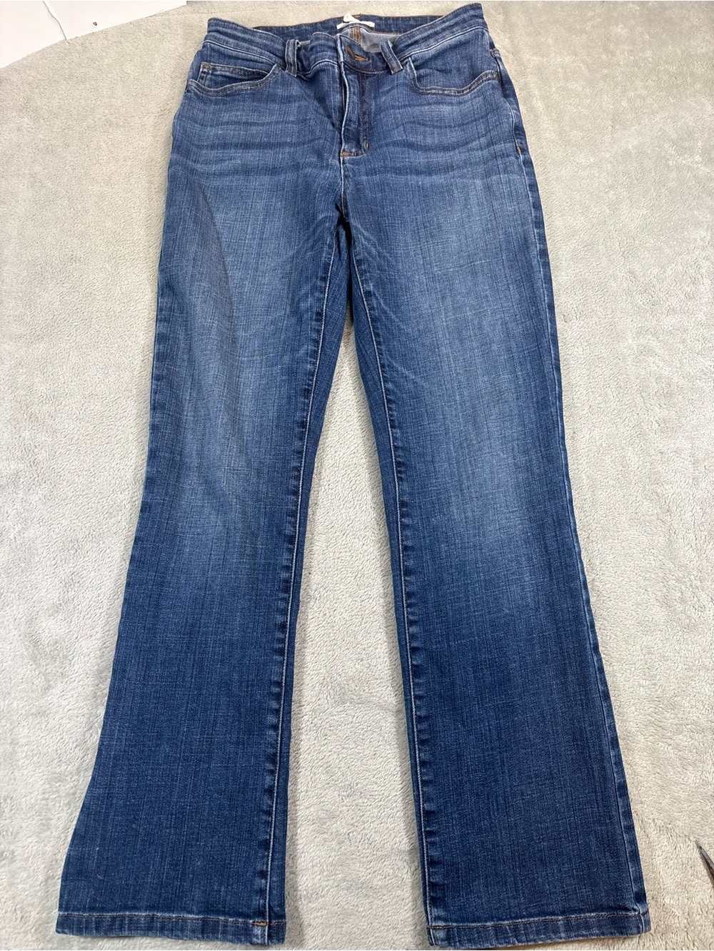 Eileen Fisher Organic Cotton Bootcut Jeans Medium Wash Blue Size 2